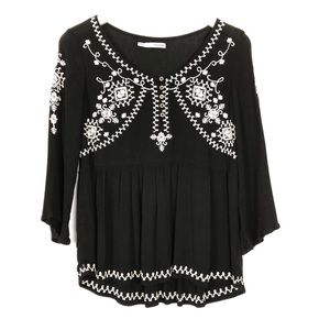 Maurice’s | Blouse with Embroidered Detail | S